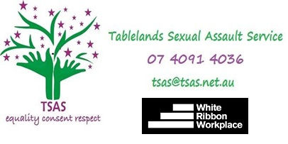 image of two green hands making a tree with purple stars - tablelands sexual assault service stands for equality consent and respect